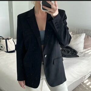 Babaton Midnight Black Suit Jacket
